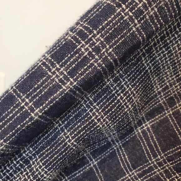 Madewell Westward Bell Sleeve Blue Plaid‎ Blouse Medium - Picture 8 of 10